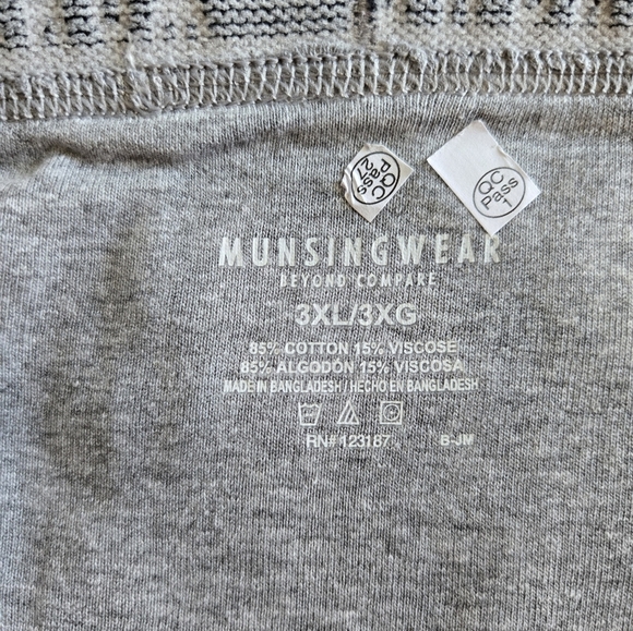 Munsingwear Gray Boxer Briefs with Elastic Waistband - Picture 4 of 6